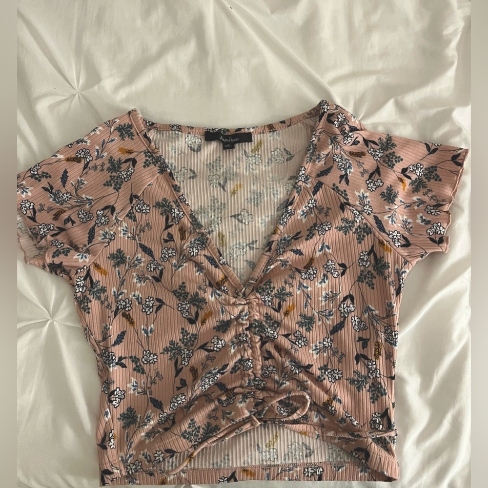 floral crop top